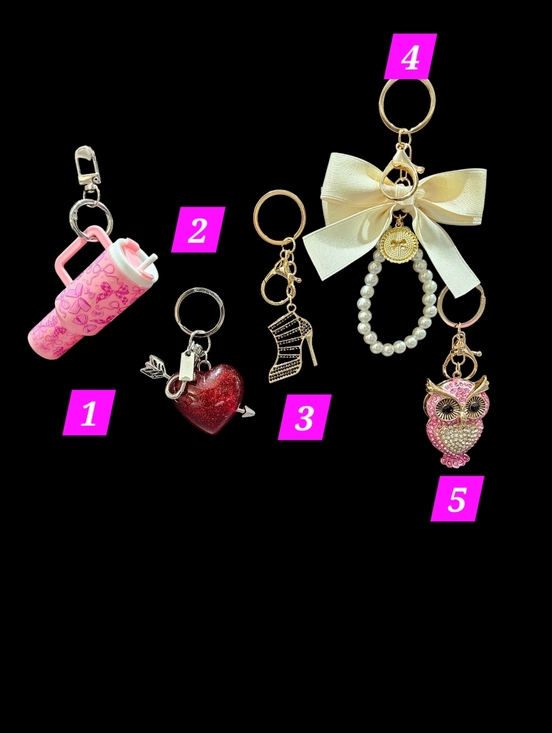 variety Accessories - Keychains/ Bagcharms Choose 1